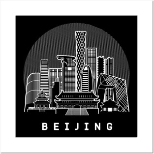 Beijing China Skyline Posters and Art